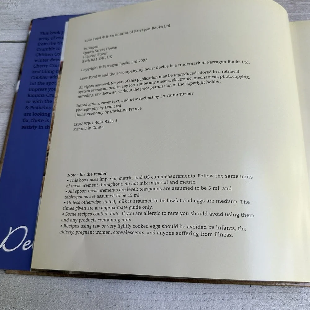 2007 DELICIOUS CRUMBLES‎ AND COBBLERS RECIPES COOKBOOK